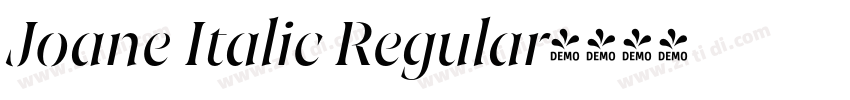 Joane Italic Regular字体转换